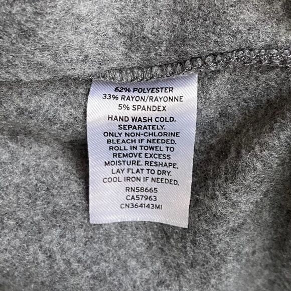 CASLON Cowl-neck Poncho Grey X-Small/Small - Picture 7 of 7